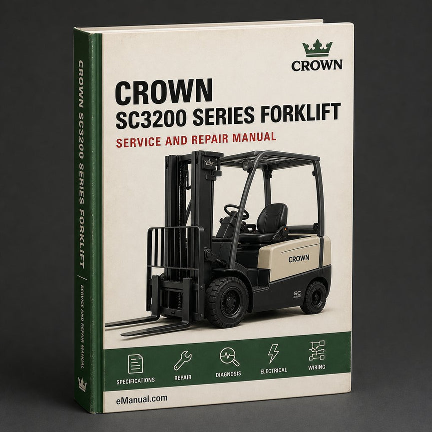 Crown SC3200 Series Forklift Service Repair Maintenance Manual Download PDF