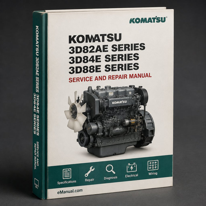 KOMATSU 3D82AE Series 3D84E Series 3D88E Series 4D88E Series 4D98E Series 4D106 Series S4D84E Series S4D98E Series S4D106 Series DIESEL Engine Service Repair Manual Instant Download PDF