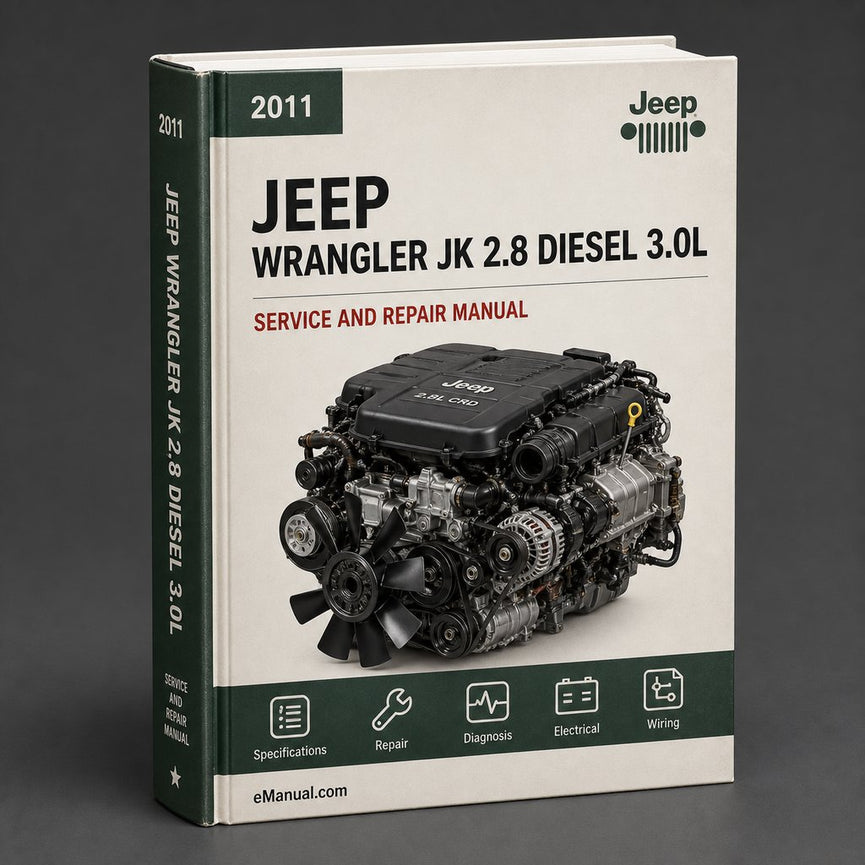 Jeep Wrangler JK 2.8 Diesel 3.0L 3.6L 2011 Service Repair Workshop Manual