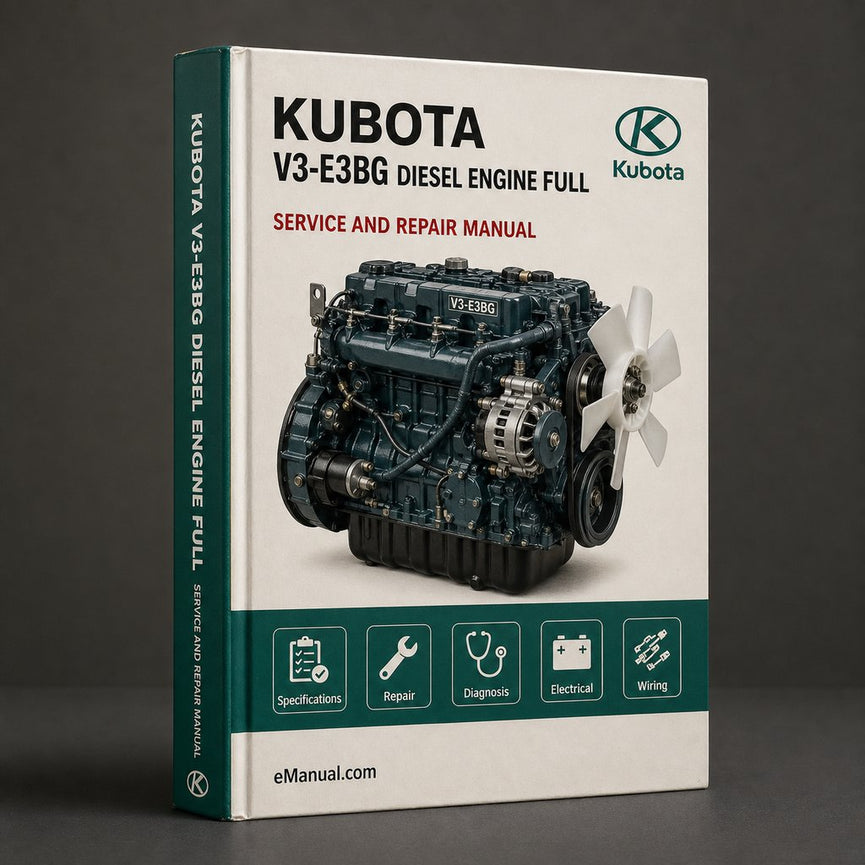 Kubota V3-E3BG Diesel Engine Full Service Repair Manual