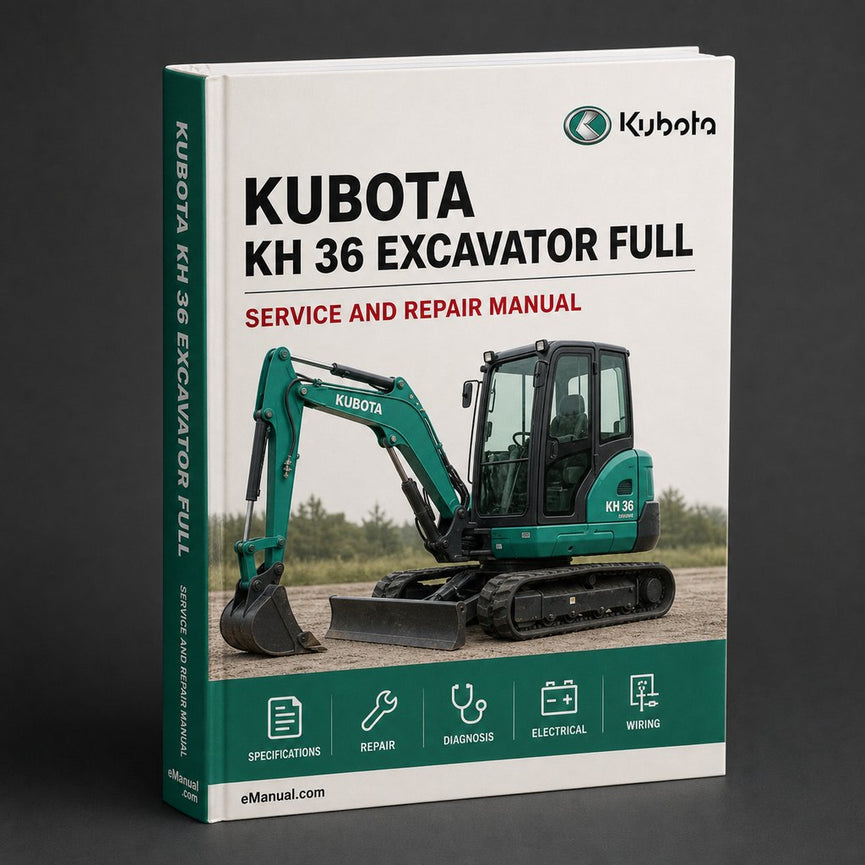 Kubota KH 36 Excavator Full Service Repair Manual