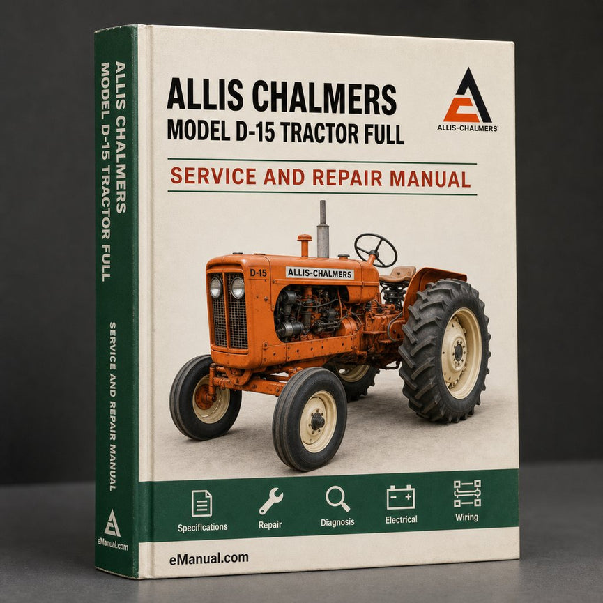 Allis Chalmers Model D-15 Tractor Full Service Repair Manual