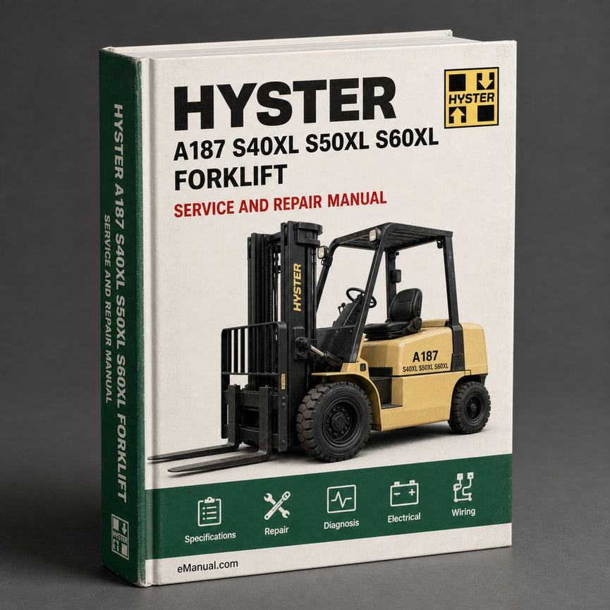 HYSTER A187 (S40XL S50XL S60XL) FORKLIFT Service Manual