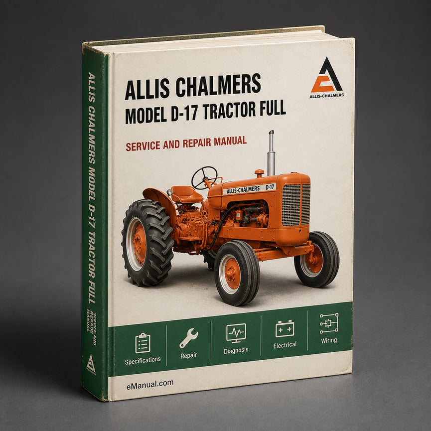 Allis Chalmers Model D-17 Tractor Full Service Repair Manual