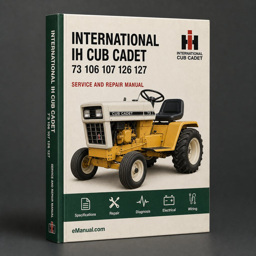 International IH Cub Cadet 73 106 107 126 127 147 Tractor