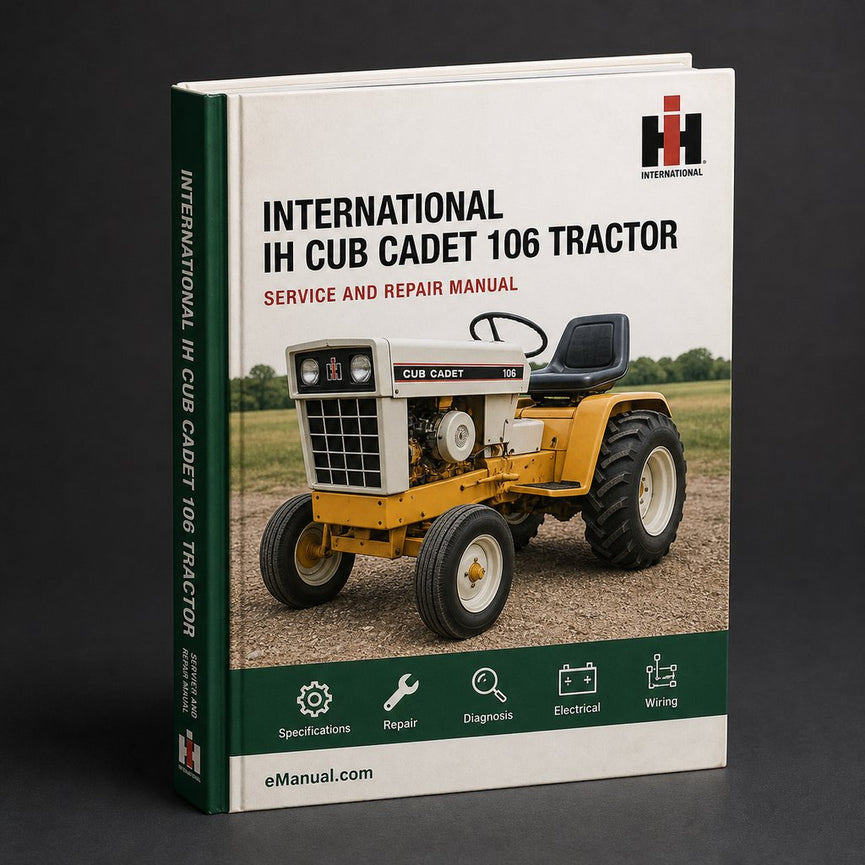 International IH Cub Cadet 106 Tractor Full Service Repair Manual