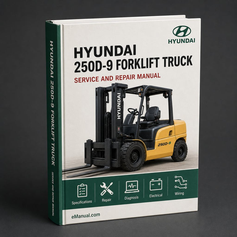 HYUNDAI 250D-9 FORKLIFT Truck Service Repair Manual Download PDF