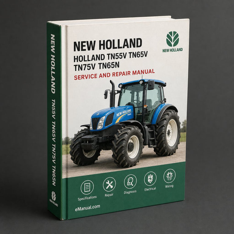 NEW Holland TN55V TN65V TN75V TN65N TN75N Tractor SPANISH OperatorS Manual