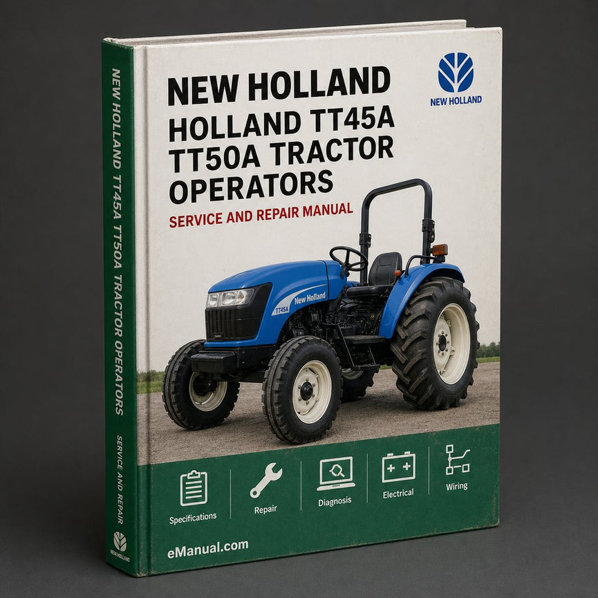 NEW Holland TT45A TT50A Tractor OperatorS Manual