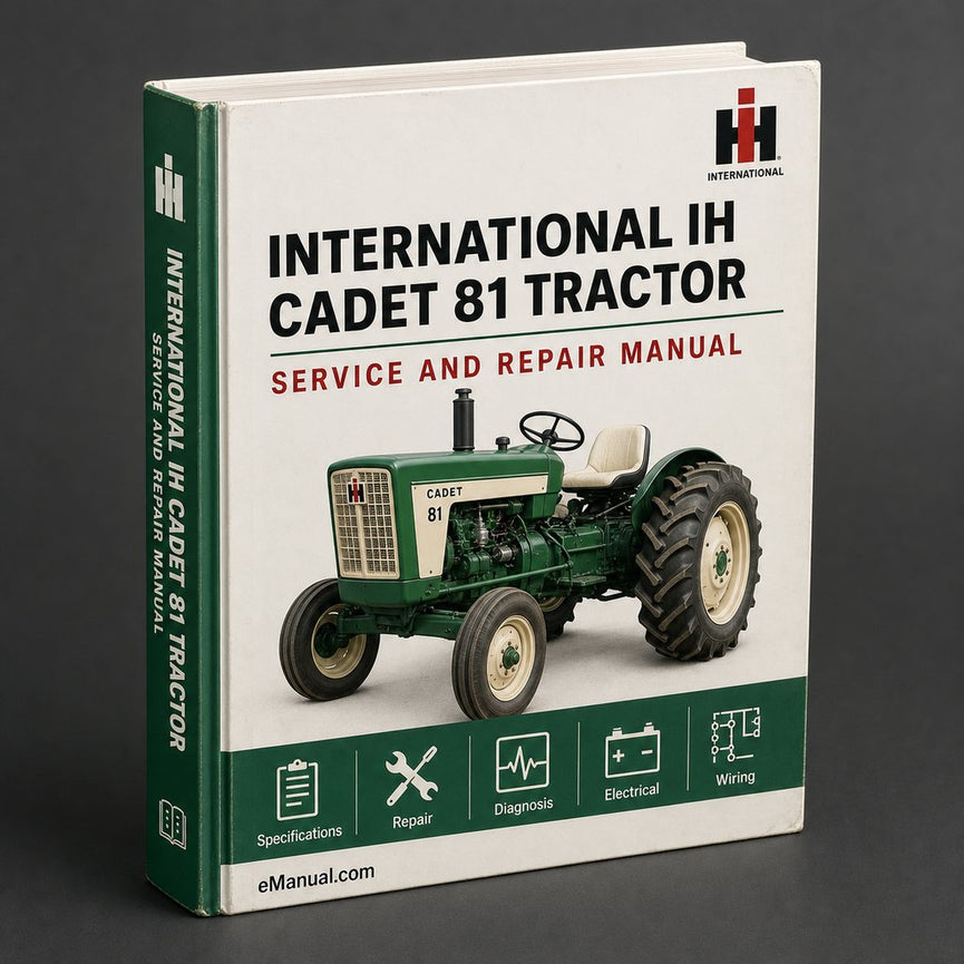 International IH Cadet 81 Tractor Workshop Service Repair Manual