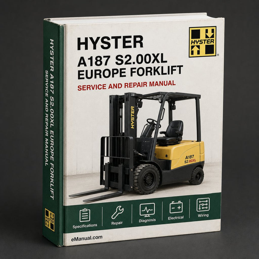 Hyster A187 (S2.00XL Europe) Forklift Service Manual