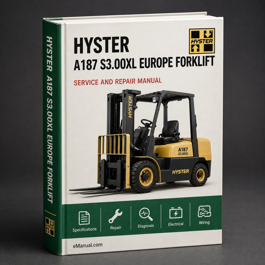 Hyster A187 (S3.00XL Europe) Forklift Service Manual