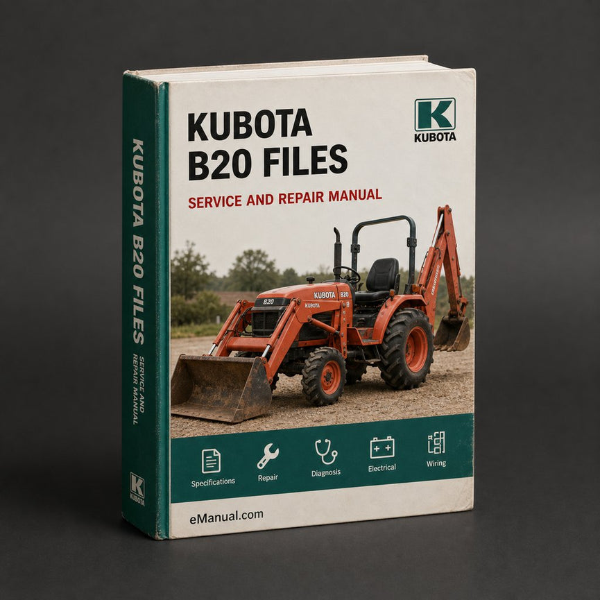 KUBOTA B20 = 2 files Service + Parts Manual