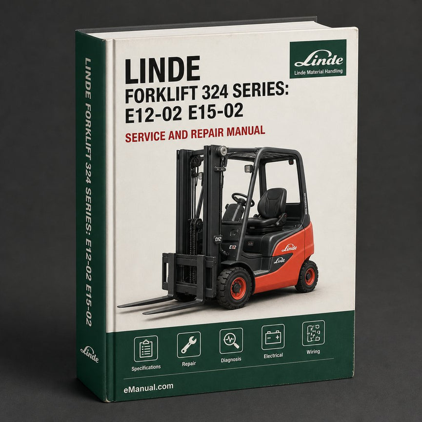 Linde Forklift 324 series: E12-02 E15-02 E16-02 Operating User Manual