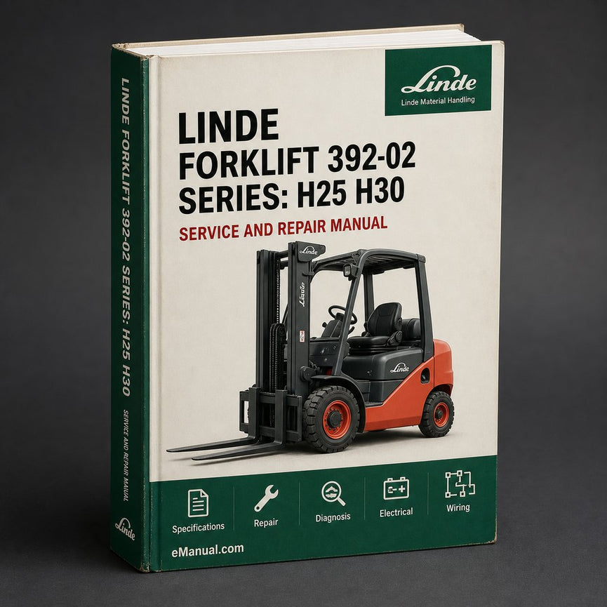 Linde Forklift 392-02 Series: H25 H30 Service Trainining Manual