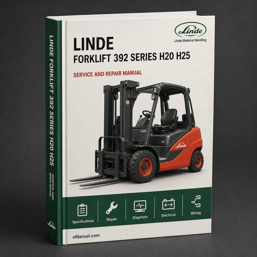 Linde Forklift 392 Series H20 H25 Service Training Manual