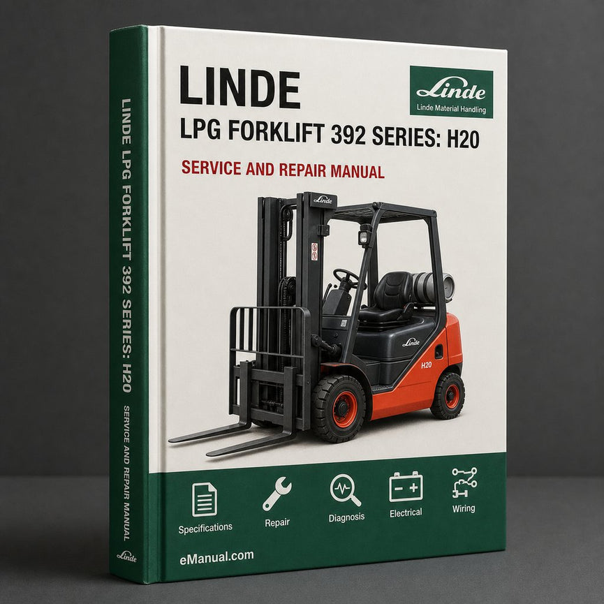 Linde LPG Forklift 392 Series: H20 H25 Operating Manual (User Manual)