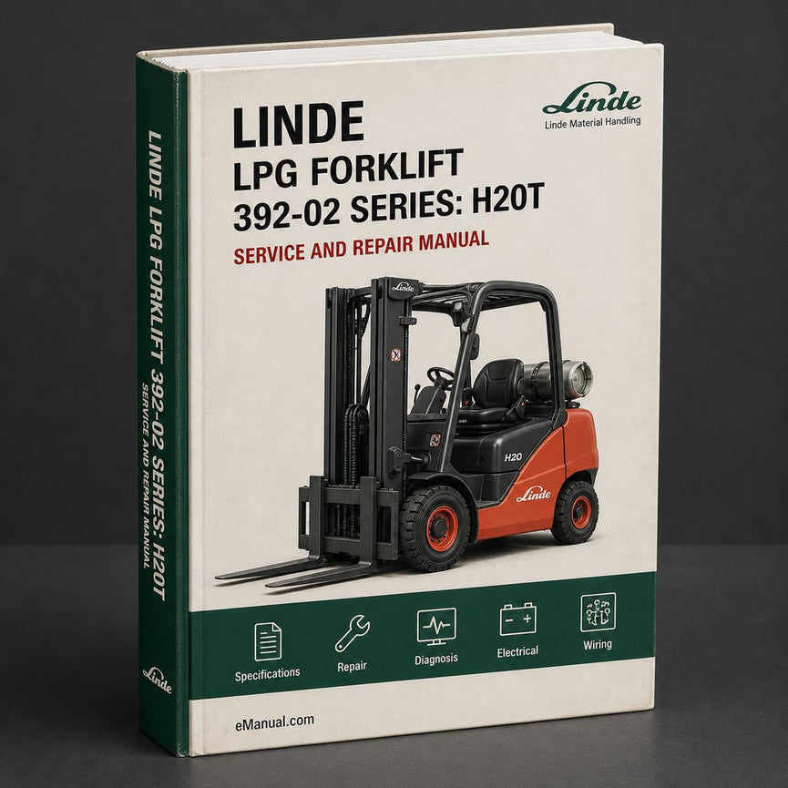 Linde LPG Forklift 392-02 Series: H20T H25T H20CNG H25CNG Operating Instructions (User Manual)