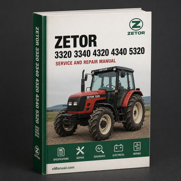 Zetor 3320 3340 4320 4340 5320 5340 5340 6320 6320 6340 6340 6340 Turbo Horal Tractor Service Repair Shop Manual Download PDF