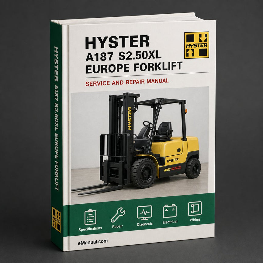 Hyster A187 (S2.50XL Europe) Forklift Service Repair Manual