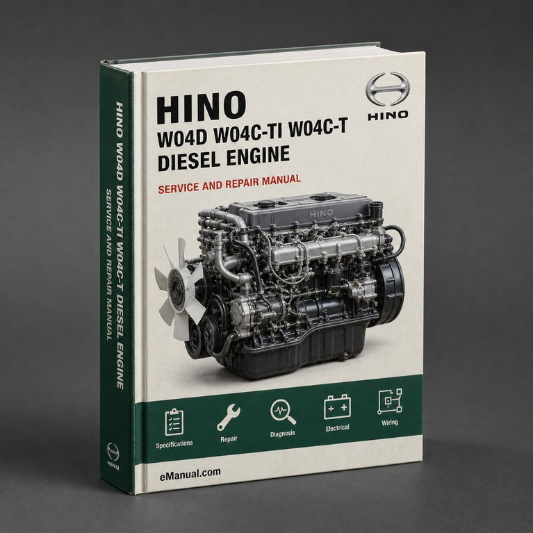 HINO W04D W04C-TI W04C-T DIESEL Engine Workshop Manual
