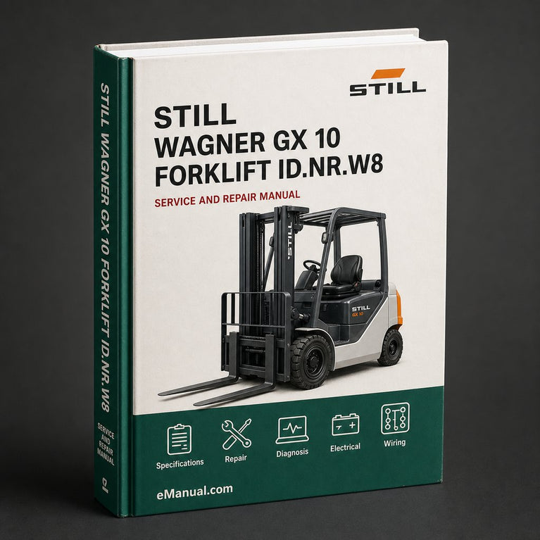 Still Wagner GX 10 Forklift Service Repair Workshop Manual Download (Id.Nr.W8 054 134) PDF