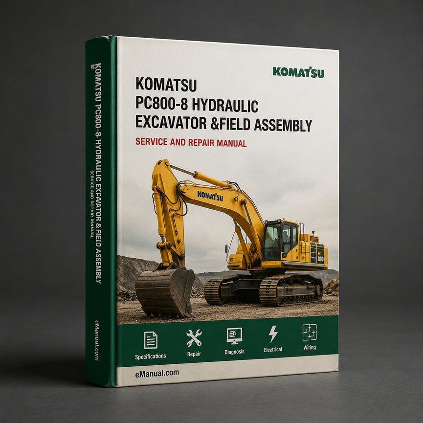 KOMATSU PC800-8 HYDRAULIC Excavator Service&Field Assembly