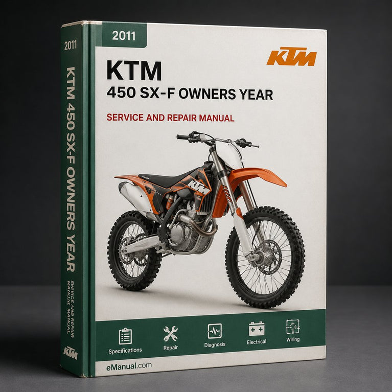 KTM 450 SX-F owners Manual. Year 2011