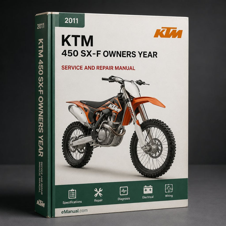 KTM 450 SX-F owners Manual. Year 2011