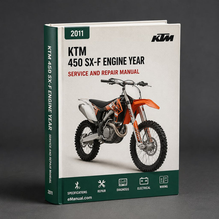 KTM 450 SX-F engine parts Manual. Year 2011