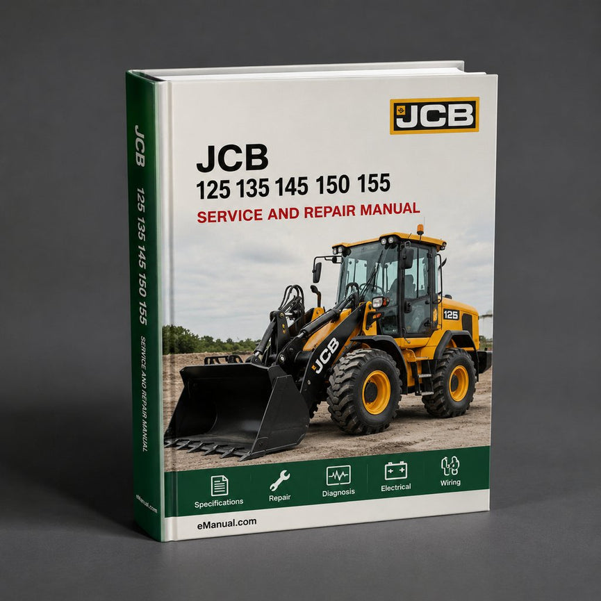 JCB 125 135 145 150 155 185 Fastrac Complete Workshop Service Repair Manual