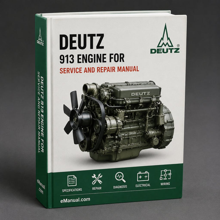 Deutz 913 Engine Workshop Service Manual for Repair