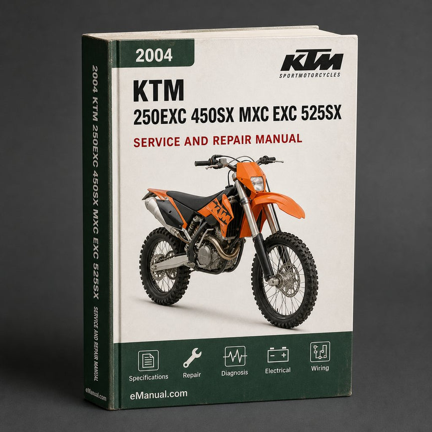 KTM 250EXC 450SX MXC EXC 525SX MXC EXC owners Manual.2004