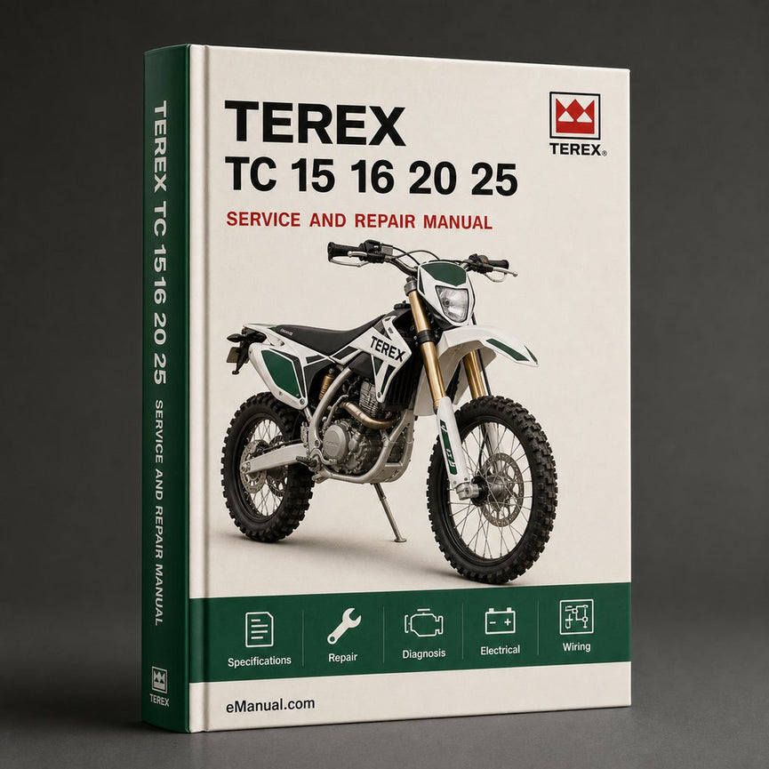 Terex TC 15 16 20 25 37 50 Workshop Service Repair Manual