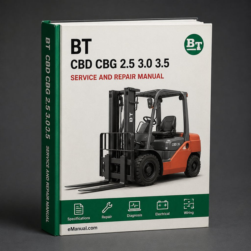 BT CBD / CBG 2.5 3.0 3.5 Forklift Cargo Range Service Repair Workshop Manual Download PDF