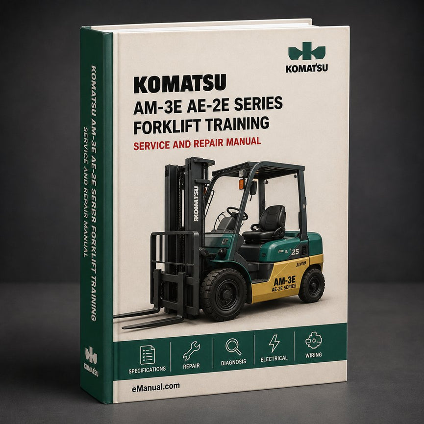 Komatsu AM-3E AE-2E Series Forklift Service Training Material Download (FB13 FB16 FB18 FB20M)