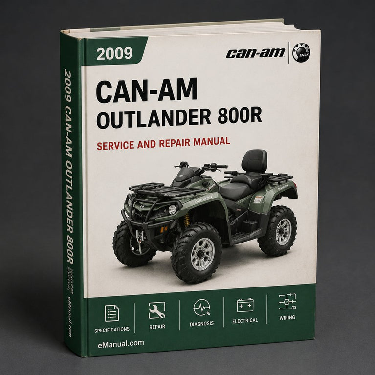 Can-Am Outlander 800R 2009 2010 Repair Service Manual