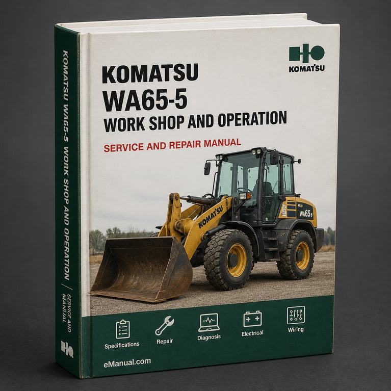 Komatsu WA65-5 work shop and operation Manual