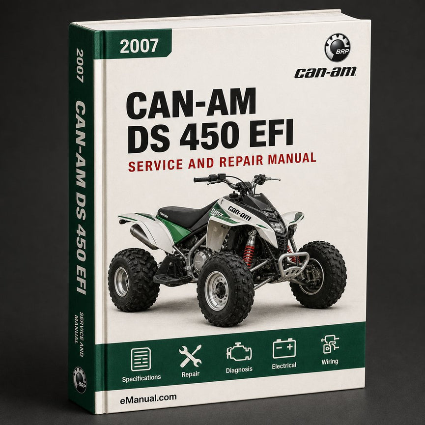 Can-Am DS 450 EFI 2007 2008 2009 Repair Service Manual