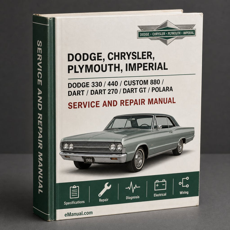 Dodge 330/440/Custom 880/Dart/Dart 270/Dart GT/Polara/Polara 500/Valiant 100 200 200/Signet/ Fury/Crown/LeBaron/Newport/300K/Ne Parts Manual