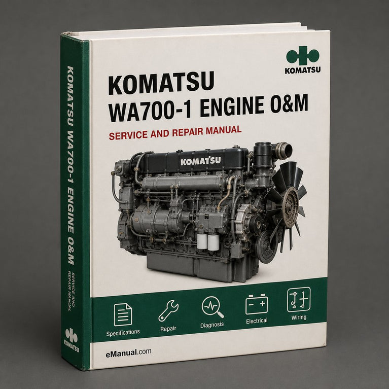 Komatsu WA700-1 Workshop Manual engine Manual O&M