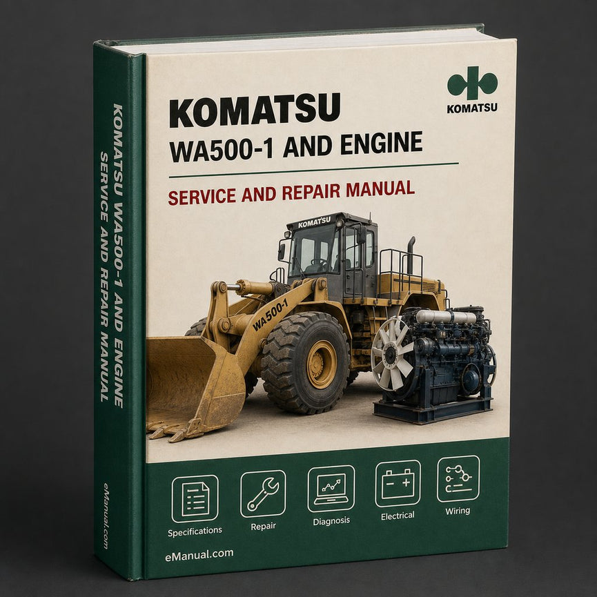 Komatsu WA500-1 Workshop Manual and engine Workshop Manual