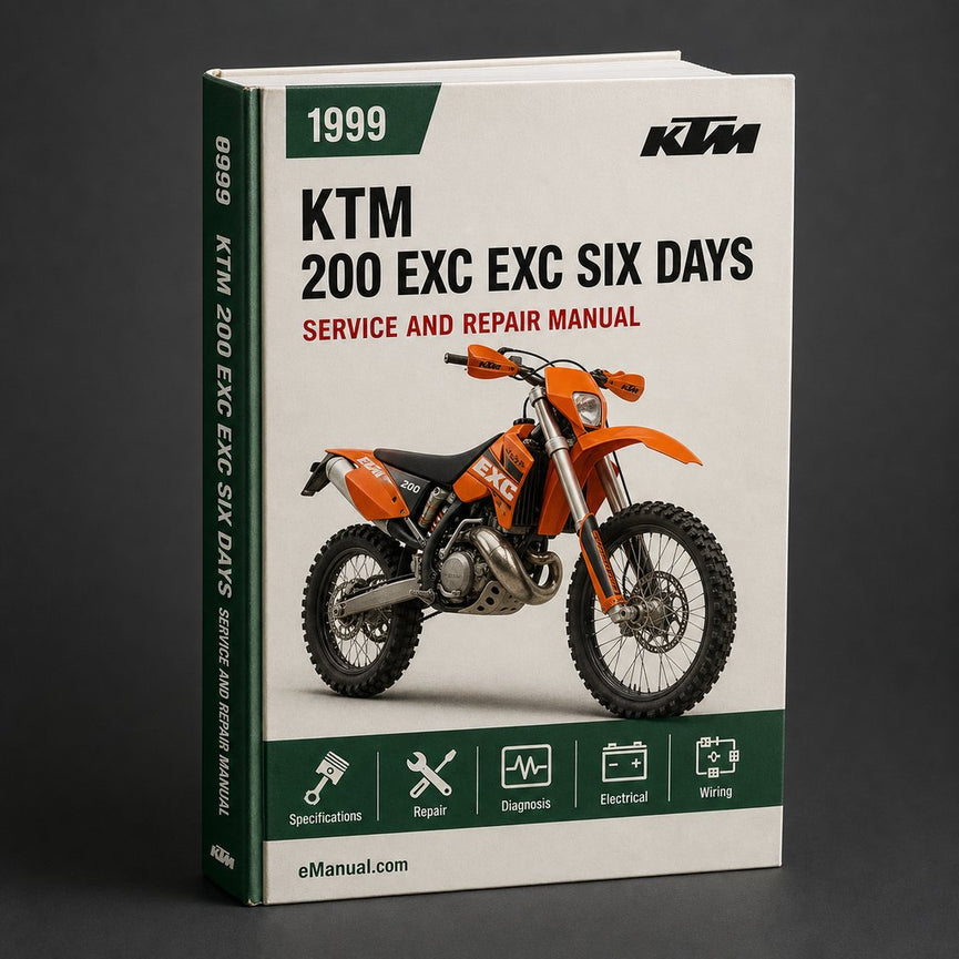 KTM 200 EXC EXC SIX DAYS 1999-2006 Workshop Service Manual