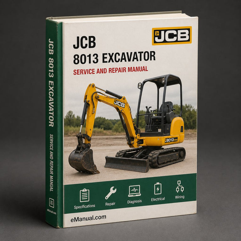 JCB 8013 Excavator Workshop Repair Service Manual
