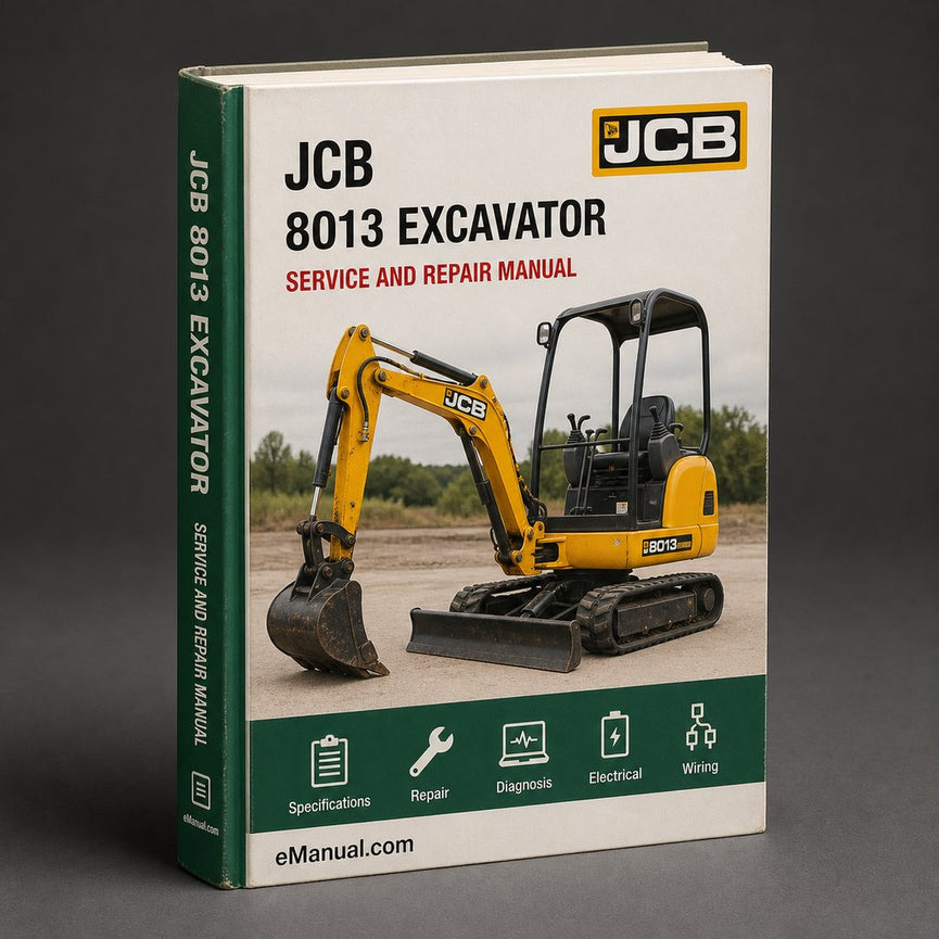 JCB 8013 Excavator Workshop Repair Service Manual