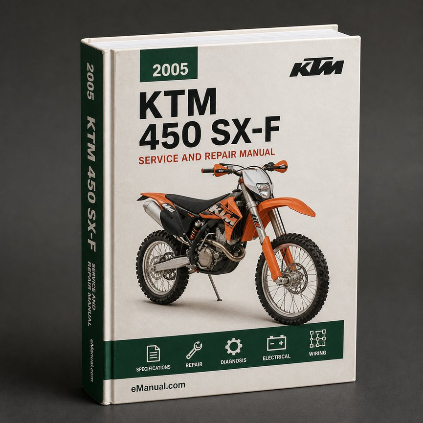 KTM 450 SX-F 2005 2006 2007 Workshop Service Manual