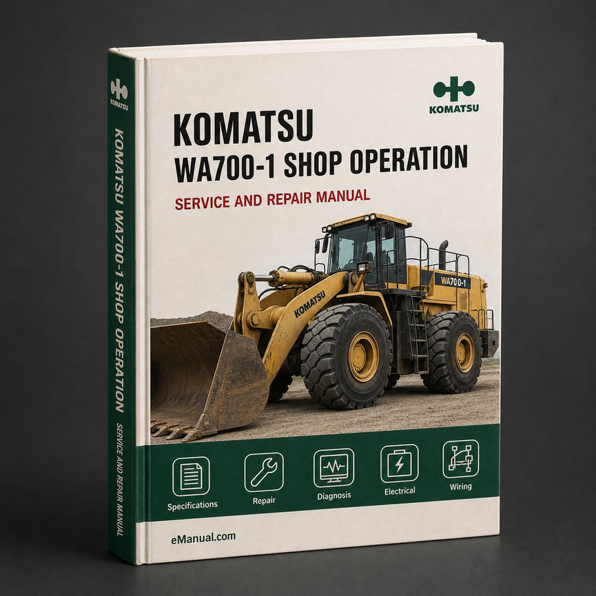 Komatsu WA700-1 shop Manual + operation & maintenance Manual