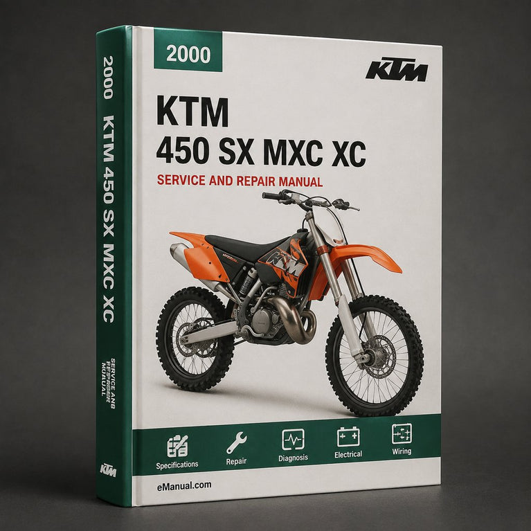 KTM 450 SX MXC XC 2000-2007 Workshop Service Manual