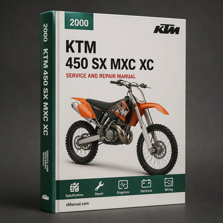 KTM 450 SX MXC XC 2000-2007 Workshop Service Manual