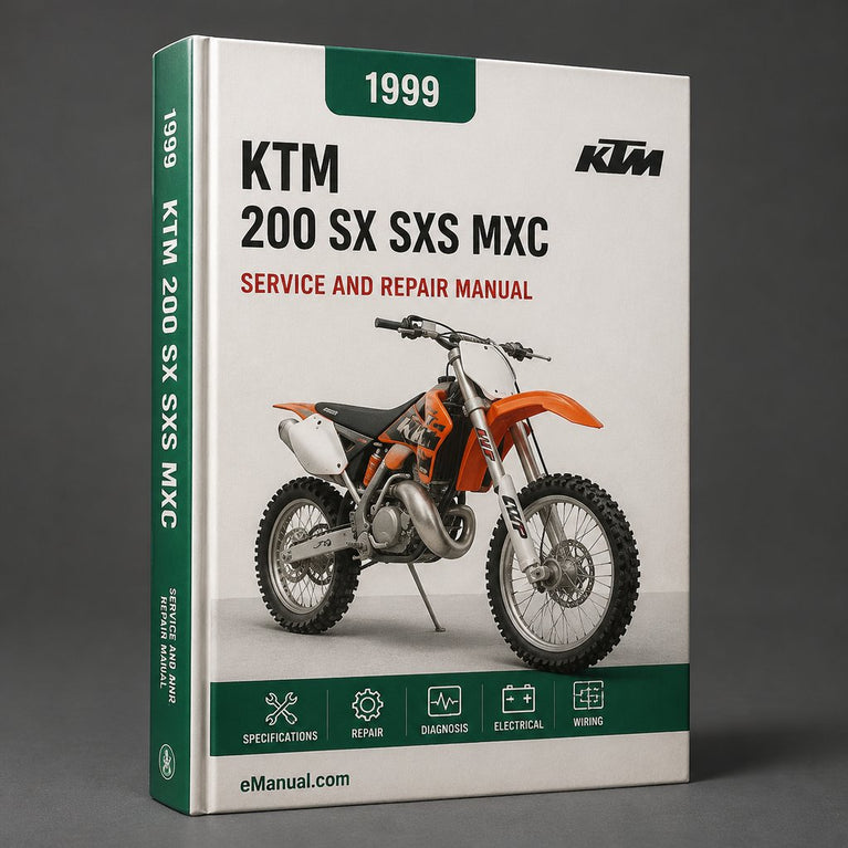 KTM 200 SX SXS MXC 1999-2006 Workshop Service Manual